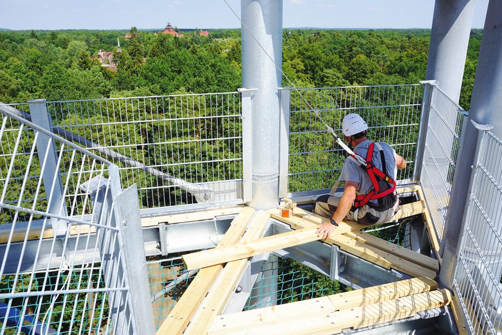 ©Baum&Zeit Baumkronenpfad BeelitzHeilstätten Bauarbeiten