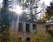 ©Baum&Zeit Baumkronenpfad Beelitz-Heilstätten Ruine Alpenhaus mit Dachwald